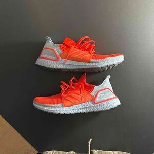 Adidas Ultraboost 19 - Solar Red Glow Blue - Size US 12